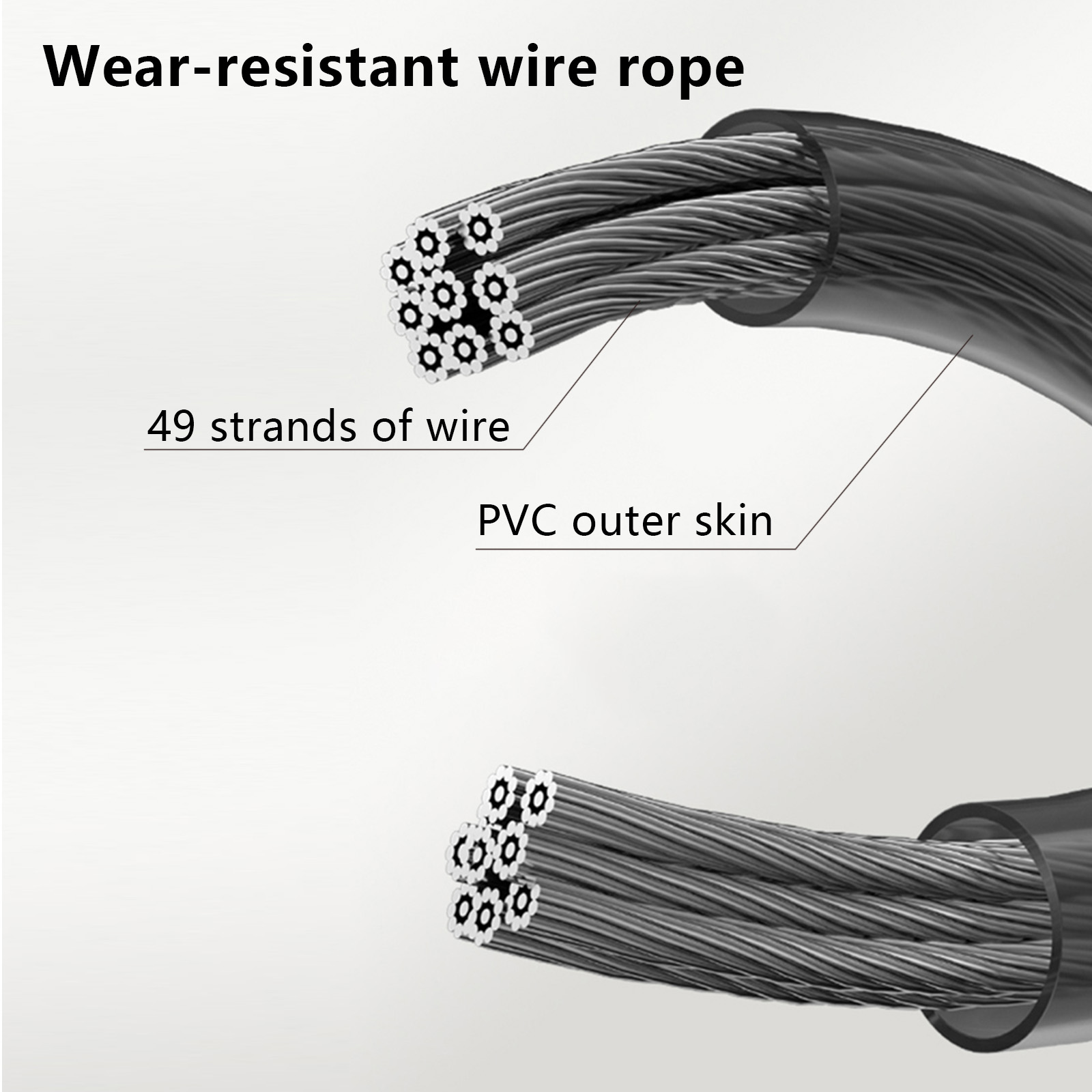High-strength black PVC-coated - Speed Skipping Rope recension och pris