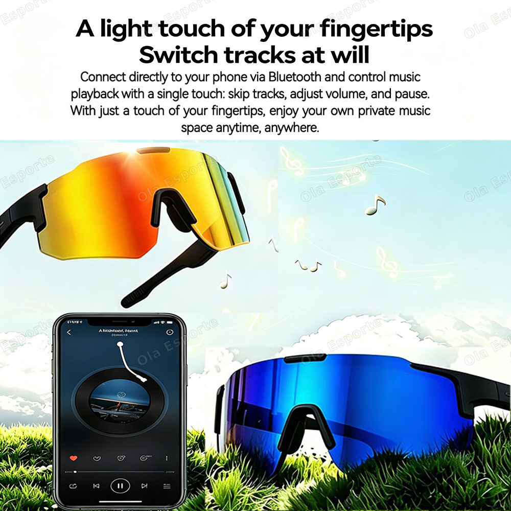 Cycling Smart Glasses HD Bluet - Outdoor Sport Gear recension och pris