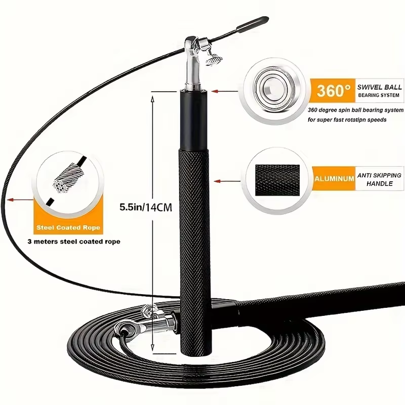 Steel Wire Skipping Rope Fitne - Speed Skipping Rope recension och pris
