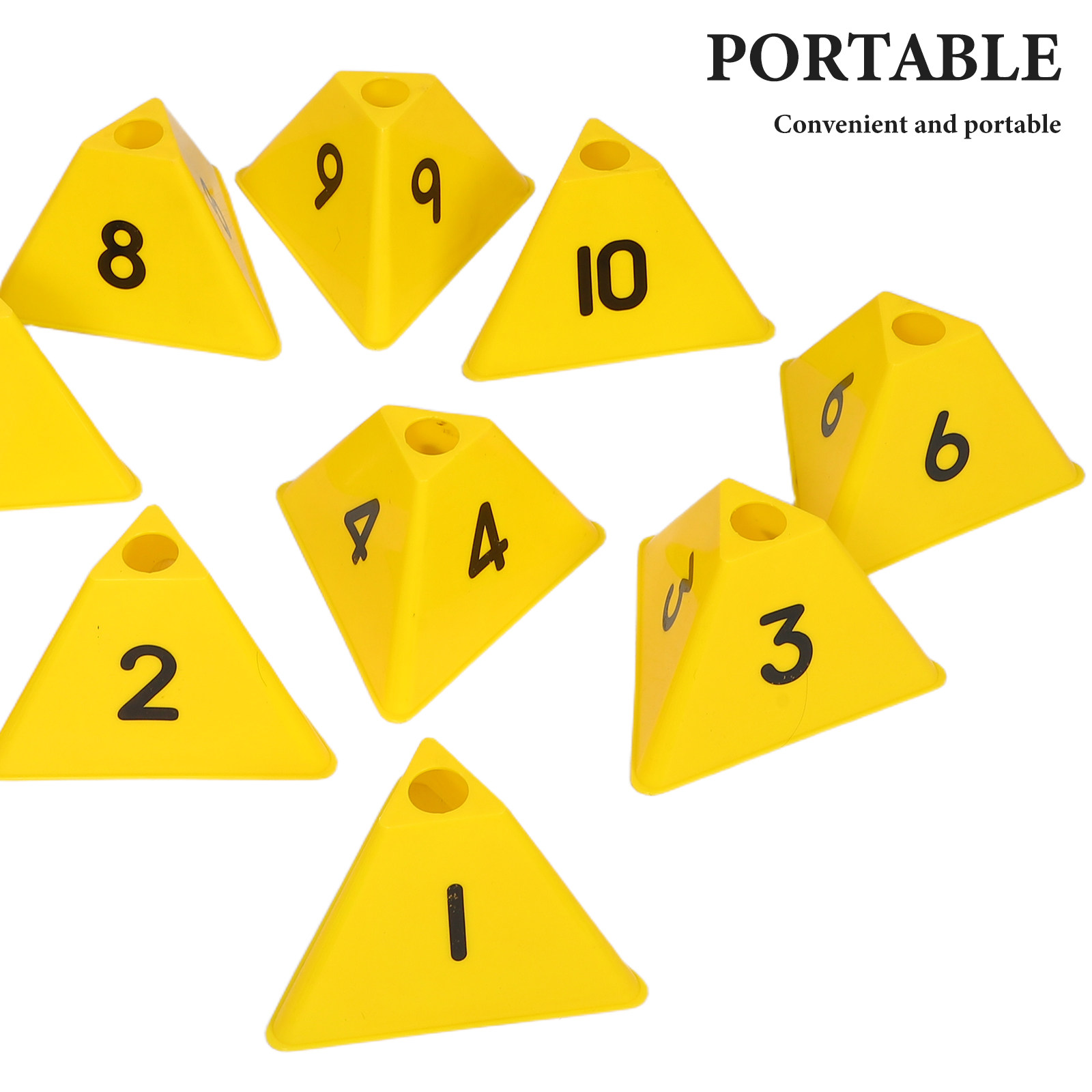 10Pcs Football Training Marker - Outdoor Sport Gear recension och pris